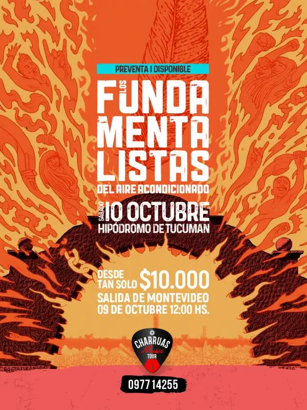 LOS FUNDAMENTALISTAS DEL AIRE ACONDICIONADO SÁBADO 10 DE OCTUBRE en HIPÓDROMO DE TUCUMAN