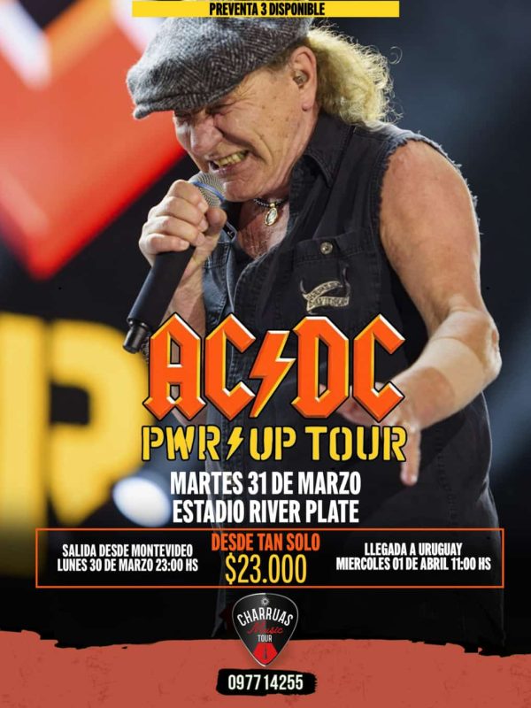 ACDC MARTES 31 DE MARZO DE 2026 ESTADIO RIVER PLATE