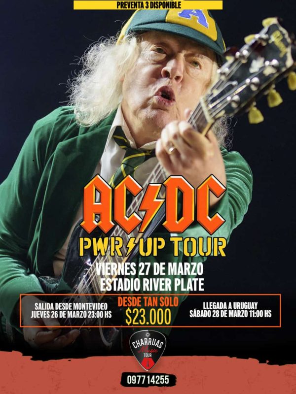 ACDC VIERNES 27 DE MARZO DE 2026 ESTADIO RIVER PLATE